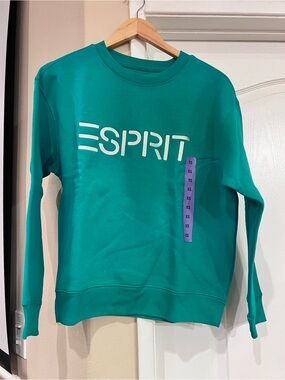 Esprit Retro 80’s Green Crewneck Sweatshirt Xs M and L NWT